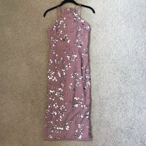 ASOS Embellished Midi Cocktail Dress Size 2